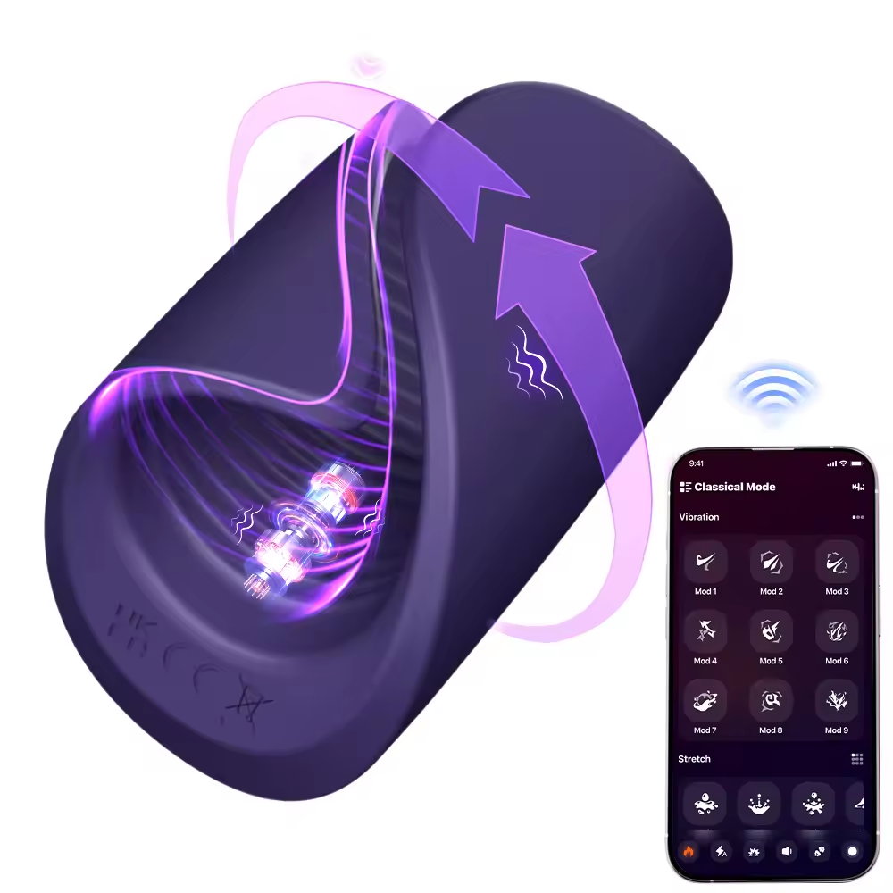 Bluetooth Penis Verzögerung Trainer Schwanz Ring Glans Massager mit 10 Vibrationen