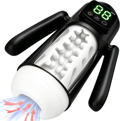 8 IN 1 Automatischer Masturbator Stroker Blowjob mit 7 Vibrationsmodi und Saugmodi