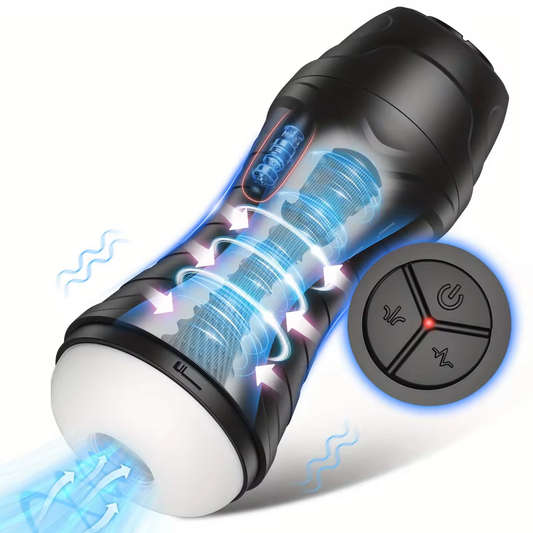 Oral Automatischer Masturbator Penis Trainer Blowjob mit 10 Vibrations und 10 Saugmodus