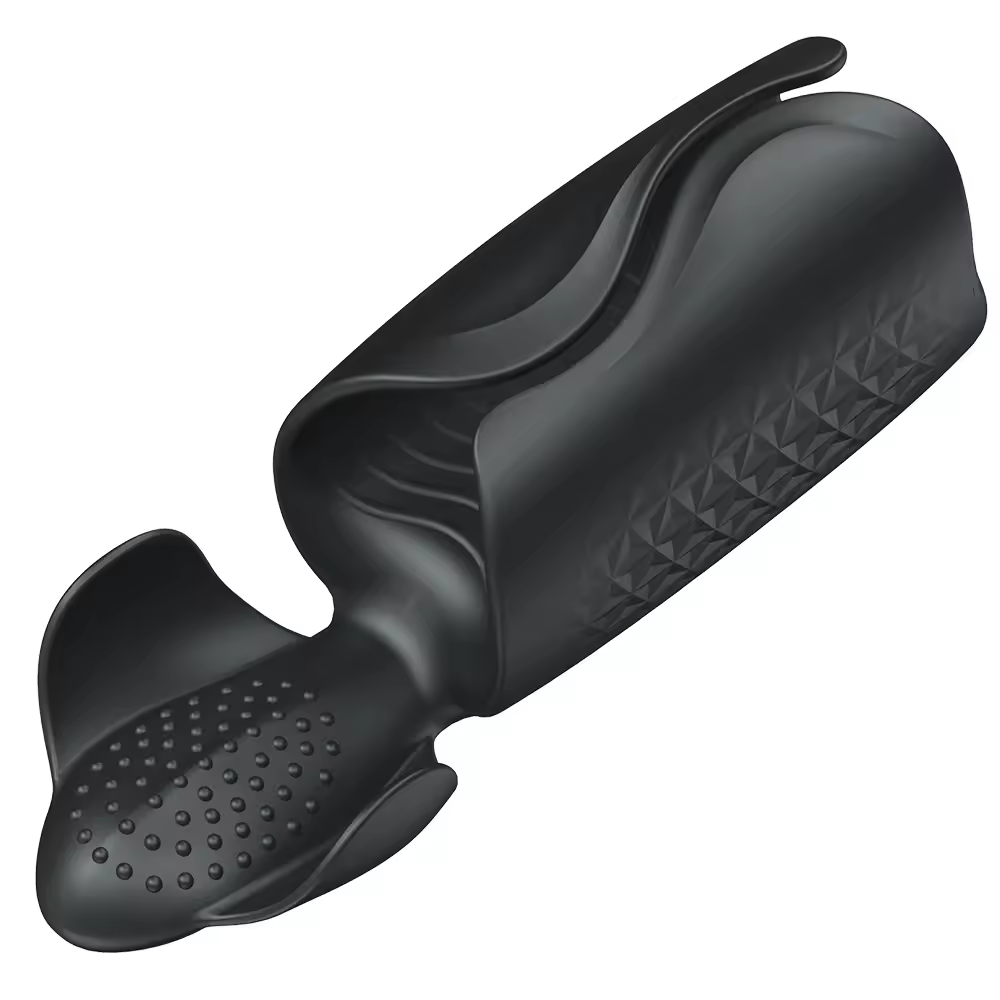 Ergonomischer Penistrainer Eichelstimulator Stroker mit 100 Vibrationsprogramme
