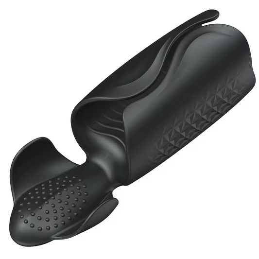 Ergonomischer Penistrainer Eichelstimulator Stroker mit 100 Vibrationsprogramme
