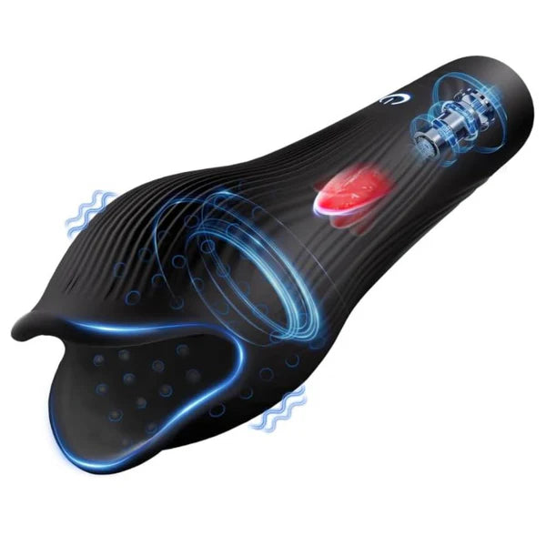 Elektrischer Penistrainer Vibrator Masturbator mit 10 Vibrations und Stimulationsmodi