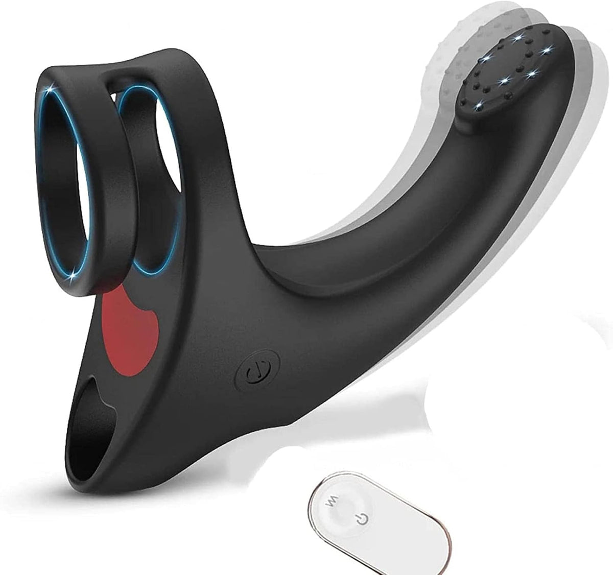 Erektionsmassagegerät Penistrainer Vibrator Cock Ring mit 9 Leistungsstarke Vibrationsmodi