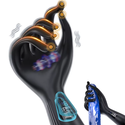 LED-Anzeige Penis Trainer Massagegerät Masturbator mit 10 Vibrationsmodi