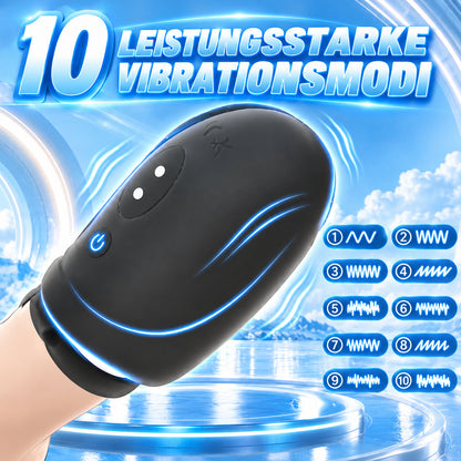 Elektrische Eichel Stimulator Penis Trainer Vibrator Masturbatoren mit 10 Vibrationsmodi