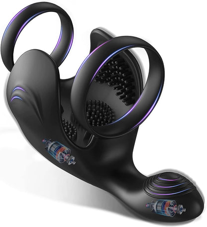 Penistrainer Vibrator Cock Ring Eichel Massager mit 10 Vibrationsmodi