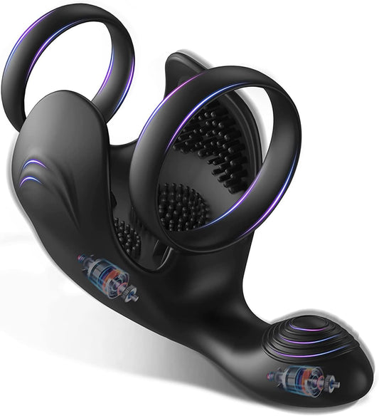 Penistrainer Vibrator Cock Ring Eichel Massager mit 10 Vibrationsmodi