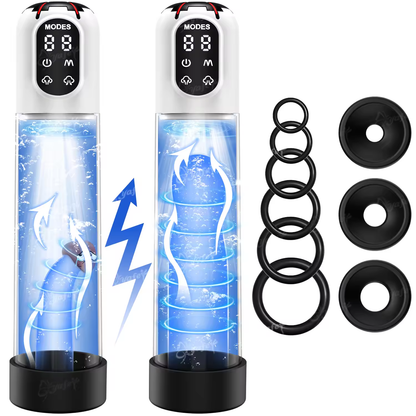 Elektrische Penis-Wasserpumpe Erektionsverlängerung mit 4 Trainings & 3 Saugmodi