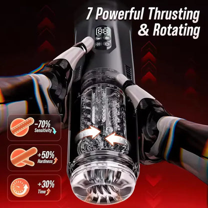 Automatische Masturbator Sex Maschine Stroker Blowjob mit 7 Schub und Rotationsmodi