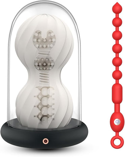 3D Vagina Penistrainer Trainingsgerät Pocket Pussy Masturbator mit 9 Vibrationsmodi