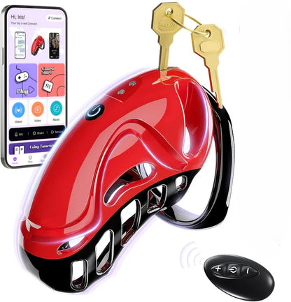 Chastity Cage Peniskäfig Keuschheitskäfig Penisringe mit 10 Vibrationsmodi