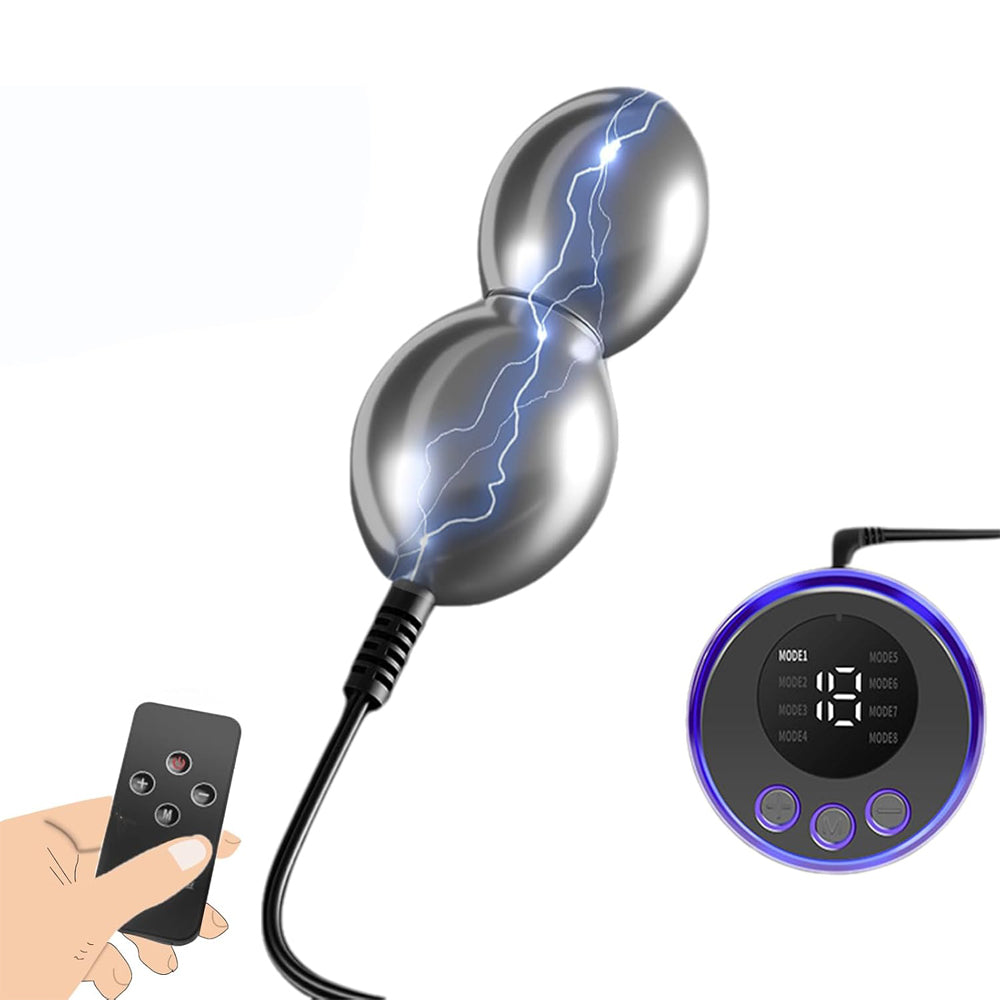 Elektro Shock Analplug Prostata Massager mit 19 Arten Stromschlagintensität und 8 Modi