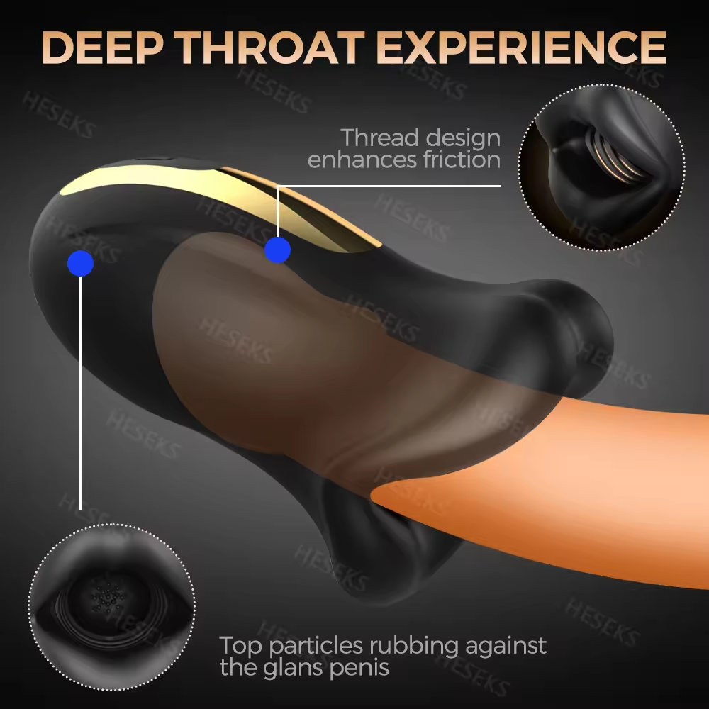 Elektrisch Penistrainer Eichel Stimulator Masturbatoren mit 6 Vibrationsstimulationsmodi