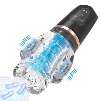 Hochfrequenz Elektrischer Masturbator Cup mit 9 Vibration & 9 Saugmodi