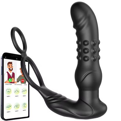 3 IN 1 Anal Vibrator Prostate Massage Stimulator mit 10 Wackeln und 10 Vibrationsmodi