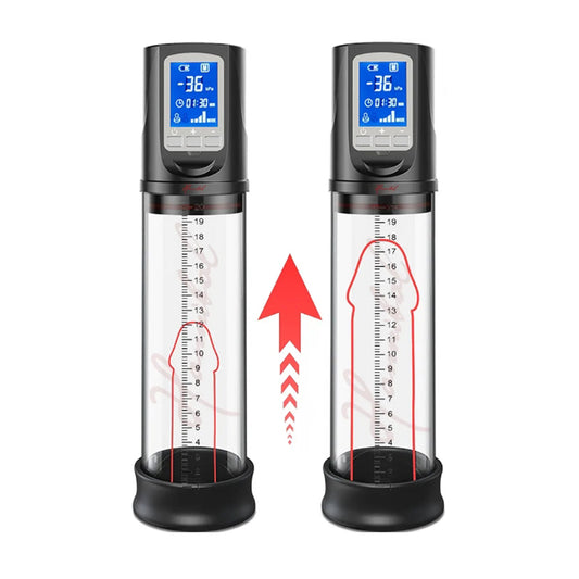 LED-Anzeige Elektrische Penispumpe mit 4 Saugmodi Funktionen