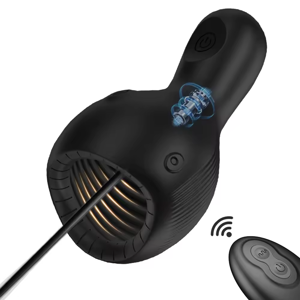 Penistrainer Vibrator Harnetral Sound Dilators Glans Stimulator mit 10 Vibrationsmodi