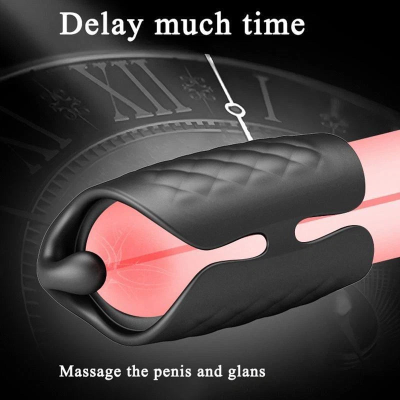 Automatischer Eicheltrainer Penis Massagegerät Ejakulations Vibrator mit 10 Vibrationen
