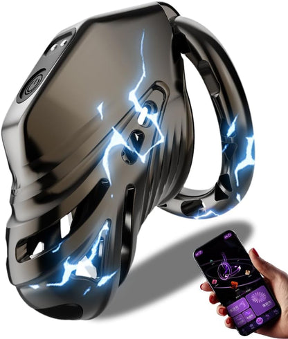 E-stim Keuschheitskäfig Chastity Cage mit 100 Stoßfrequenzstufen & 3 Stoßintensitätsstufe
