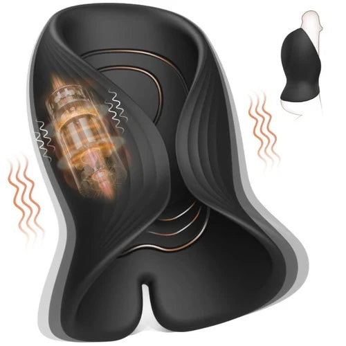 Automatischer Penistrainer Eichelmassagegerät Trainingsgerät mit 10 Pulse Modi