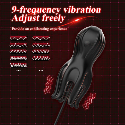Eicheltrainer Penis Massagegerät Harnröhren Stimulator mit 10 Vibrationsmodi