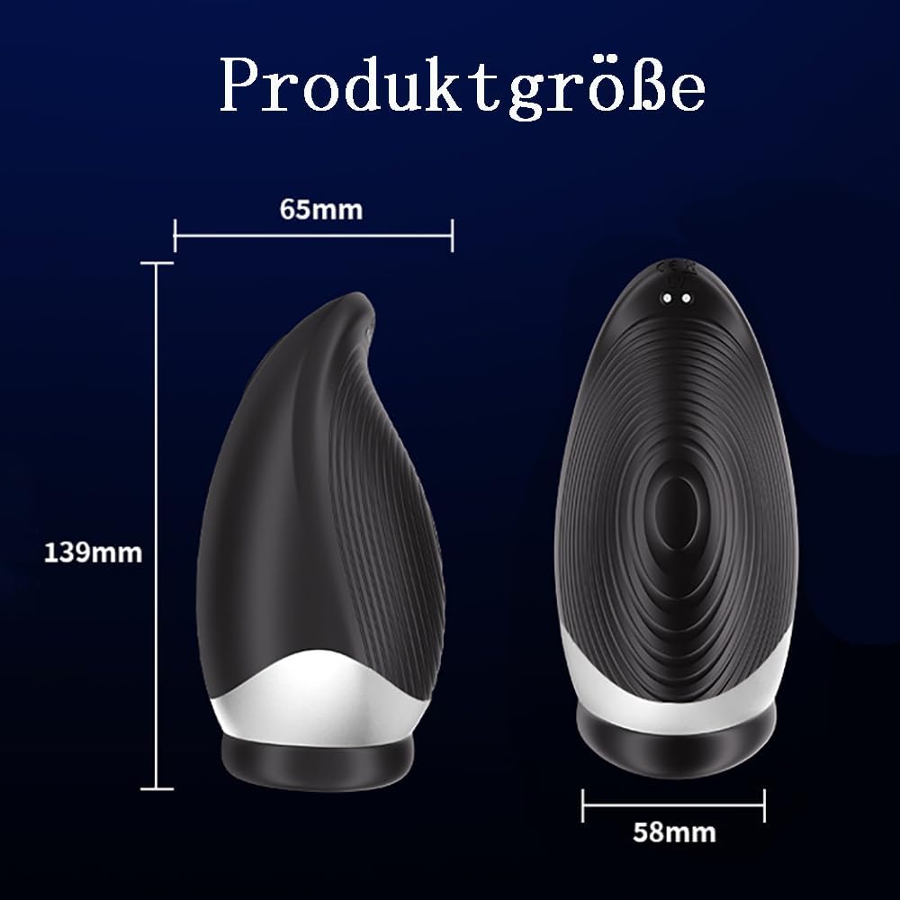 Elektrischer Masturbator Penis Masturbatoren mit 9 Vibrationsmodi und Heizfunktion