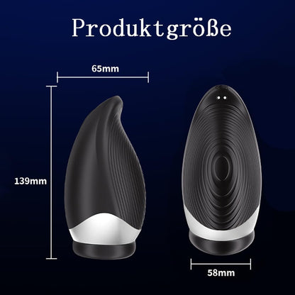 Elektrischer Masturbator Penis Masturbatoren mit 9 Vibrationsmodi und Heizfunktion