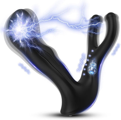 E-Stim Anal Prostata Vibrationsmassagegerät mit 7 Elektroschock und 8 Vibrationsmodi