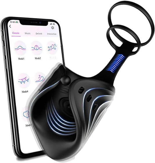 2 in 1 Electric Masturbator Penis Trainer Vibrator with 10 Modes 