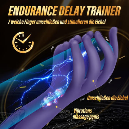 Elektrischer Eichel Stimulator Penismassagegerät Vibrator Masturbator mit 10 Vibrationsmodi