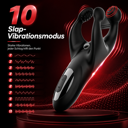 Elektrische Penistrainer Eichel Stimulator Masturbatoren mit 10 Slap-Vibrationsmodus