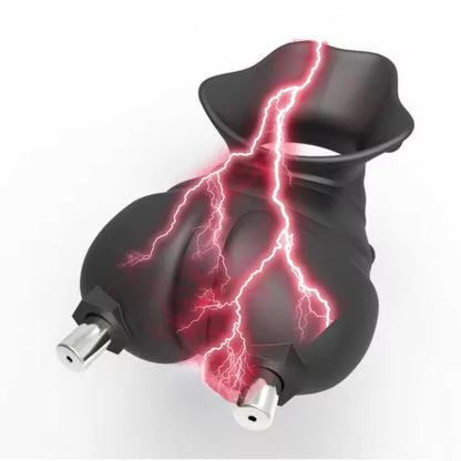 BDSM Hoden Trageverschluss Penis Hodenhülle mit 9 Intensitätsstufen und 4 verschiedene Modi