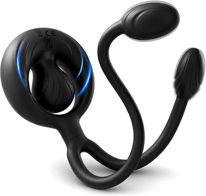 Penisring Trainer Taint-Stimulator Analplug Prostata Massagegerät mit 10 Modi