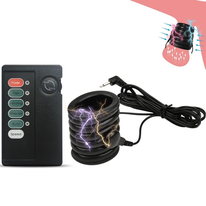 Elektroschock Hodenspielzeug Keuschheit BDSM mit 4 Vibrationsmodi
