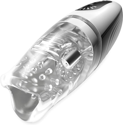 Automatische Masturbatoren Penistrainer Blowjob mit 8 Vibrationsmodi und 5 Bitting