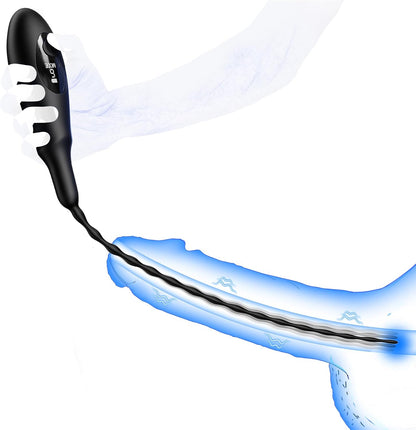 Penisplug Vibrator Harnröhrenstimulator Prostata Stimulator mit 9 Vibrationsmodi