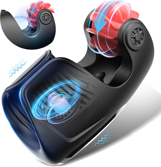 Elektrische Masturbatoren Penis-Trainer Penisringe mit 10 Vibrationsmodi