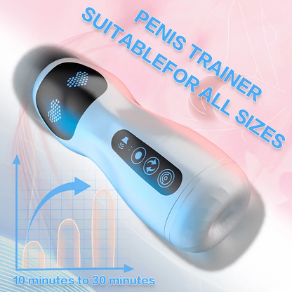 Elektrischer Masturbatoren Penistrainer Stroker Blowjob mit Schnellheizfunktion