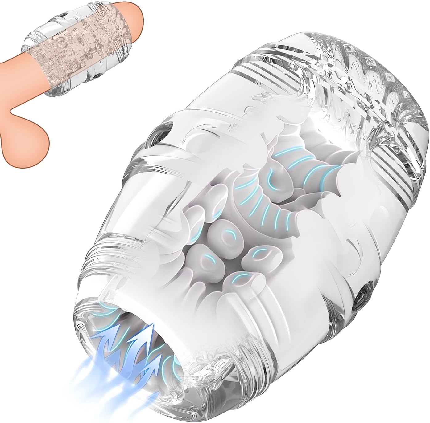 Realistischer Penistrainer Stroker Pocket Pussy Masturbator mit Dicken Wänden