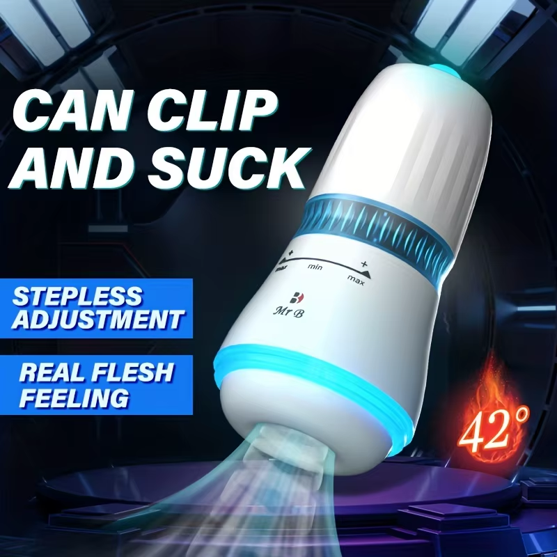 Elektrischer Masturbator Deep Throat Trainer mit 10 Teleskopfunktion & Rotierende