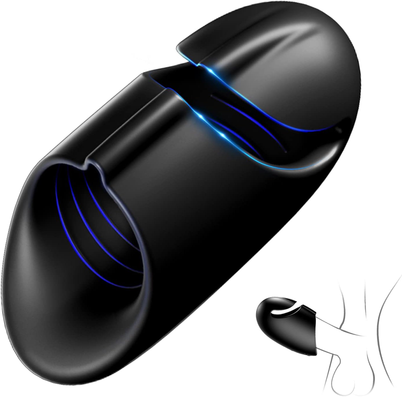 Automatischer Penisvibrator Glans Trainer Stimulator mit 9 Kraftvollen Vibrationsmodi