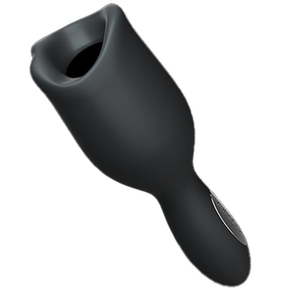 Elektrischer Penistrainer Glans Vibrator Masturbatoren mit 10 Vibrationsmodi & Lecktraining