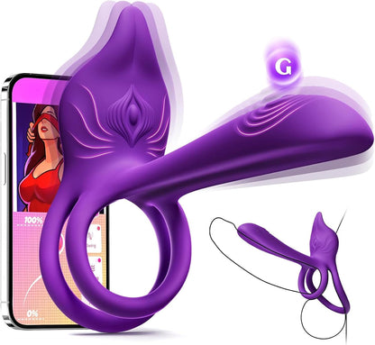 Dual Cockring Penistrainer Vibrator Klitoris Stimulator mit 10 Vibrationsmodi