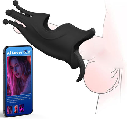 Zungenlecken Elektrische Penis Trainer Vibrator Eichel Stimulator mit 9 Vibrationsmodi