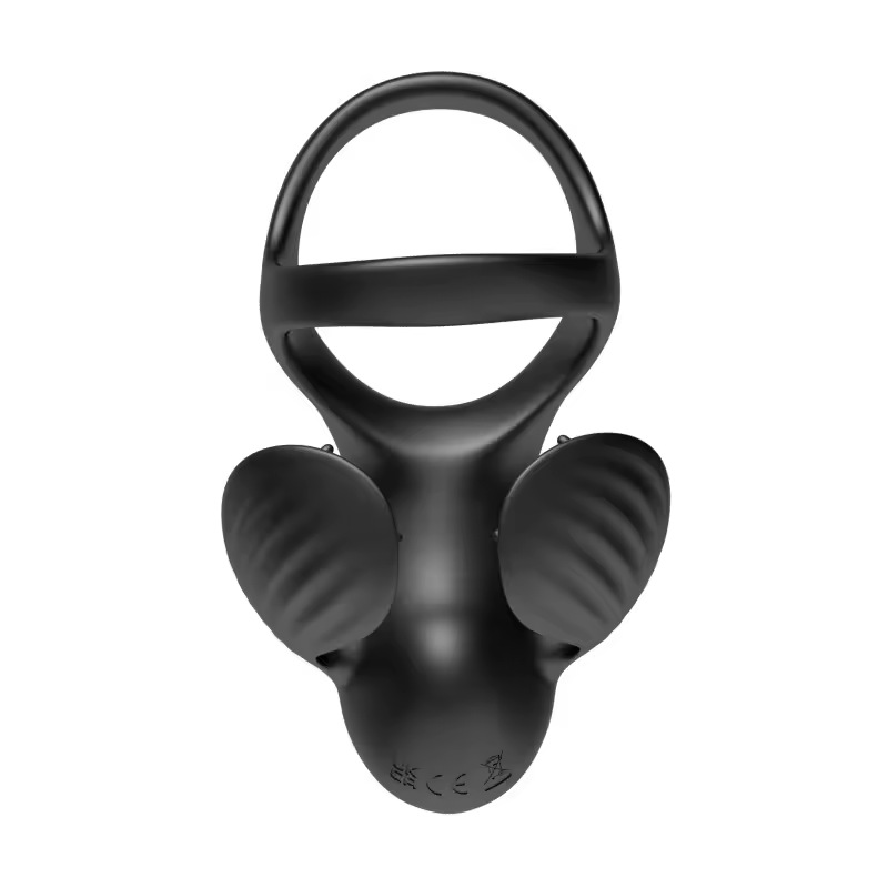 Elektrischer Hodenvibrator Massagegerät Penistrainer Cock Ring mit 9 Vibrationsmodi