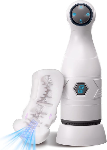 6 IN 1 Verbesserter Automatischer Masturbator Sexmahine mit 6 Vibrations & 4 Saugmodi