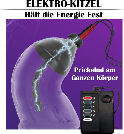 Ernbedienung Elektroschock Penistrainer Stimulator Anal Plug Set