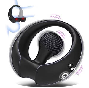 Cock Ring Erektionsfähigkeit Penistrainer Vibrator mit 9 Vibrationsmodi