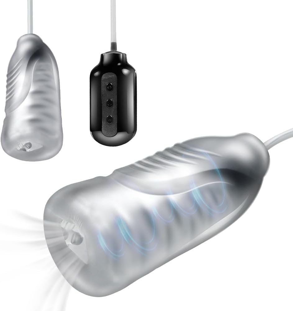 Elektrische Penistrainer Pocket Pussy Masturbator mit 7 Vibration & Vakuum Saugmodi