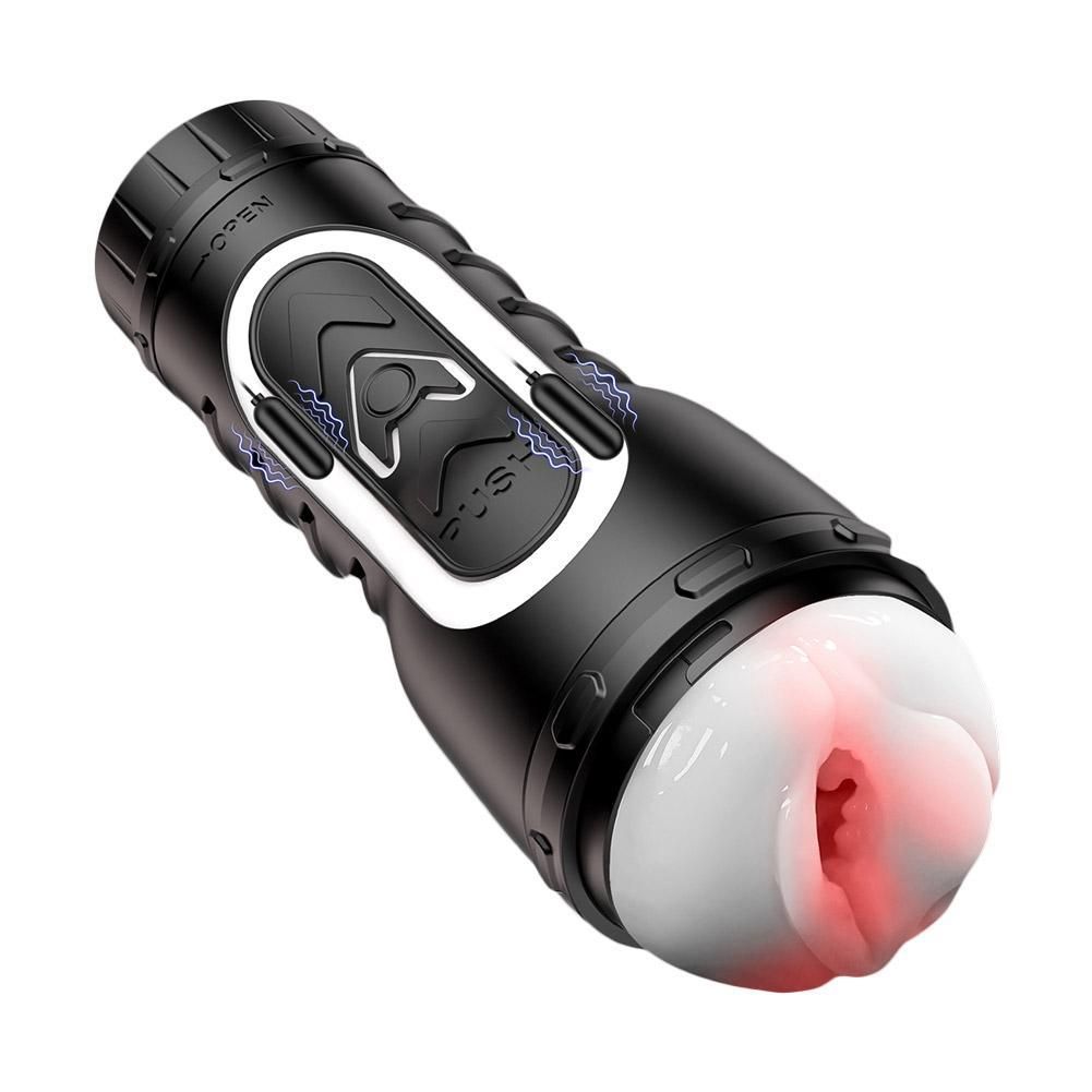 Elektrischer Masturbatoren Stroker Blowjob Sexmaschine mit 6 Vibrationsmodi